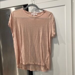 Frame Linen Tee in nude